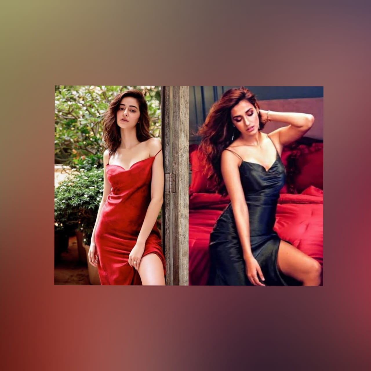 bollywood actress in satin dress