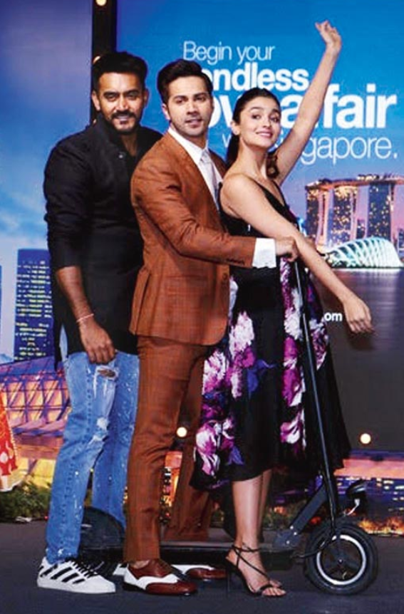 Shashank with Varun & Alia