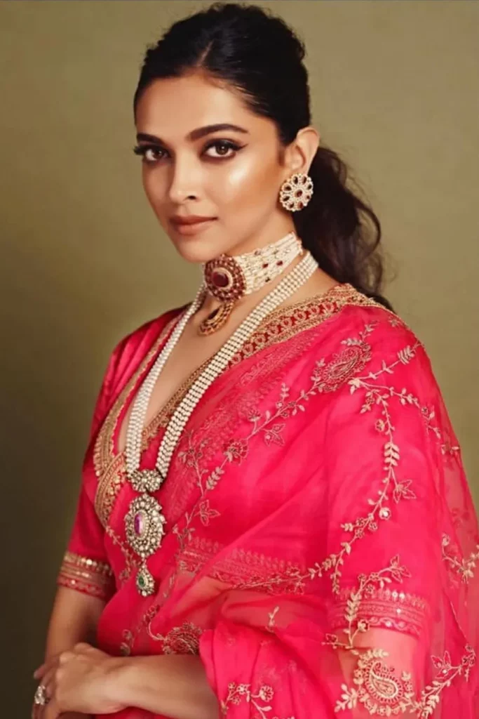 Deepika Padukone red look
