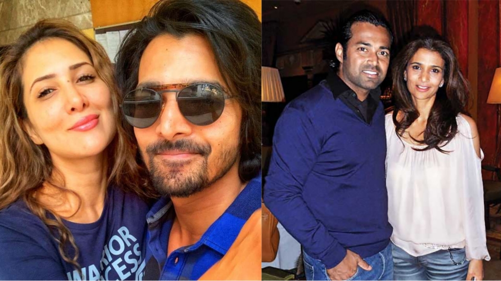Picsart_22-05-07_12-53-01-898 - Instant Bollywood Kim-Harshvardhan (L) & Leander-Rhea (R) | Kim Sharma-Leander Paes