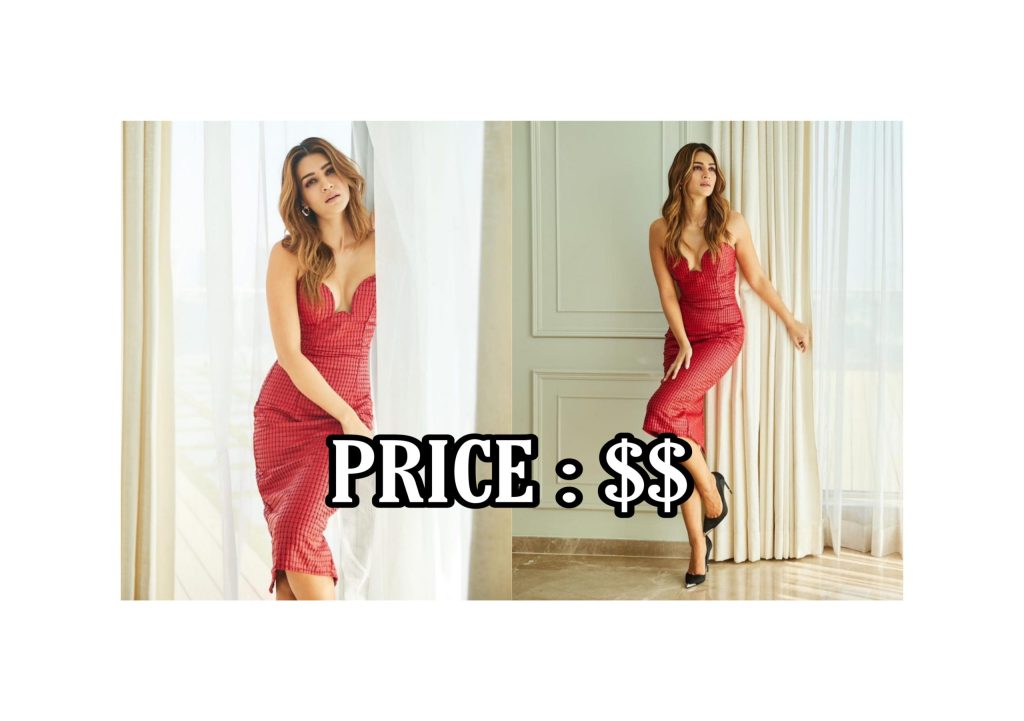 Kriti Sanon red strapless dress price