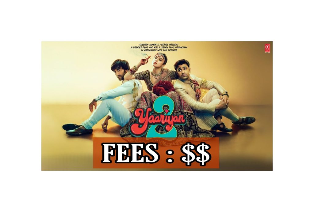 Yaariyan 2 movie cast fees