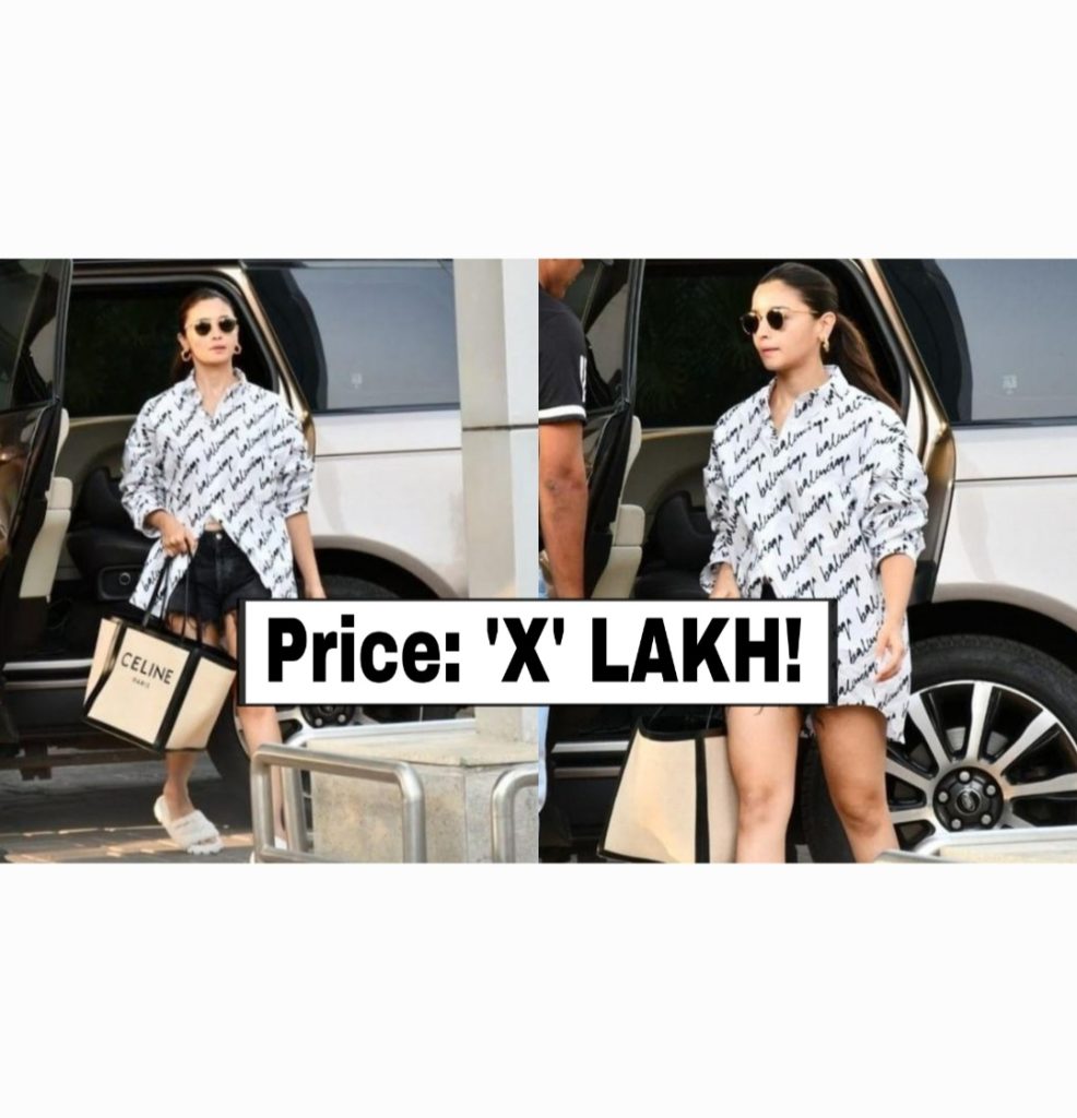 Alia Bhatt white Balenciaga oversized shirt price