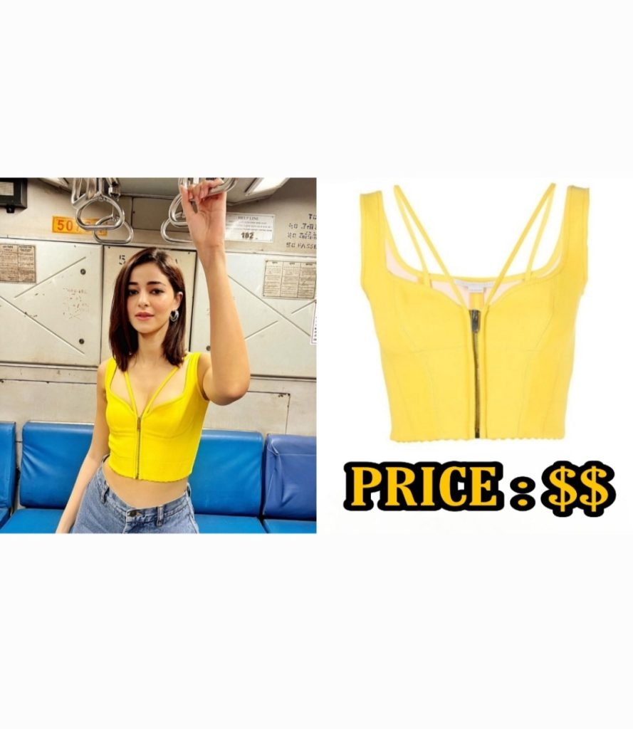 Ananya Panday yellow crop top price