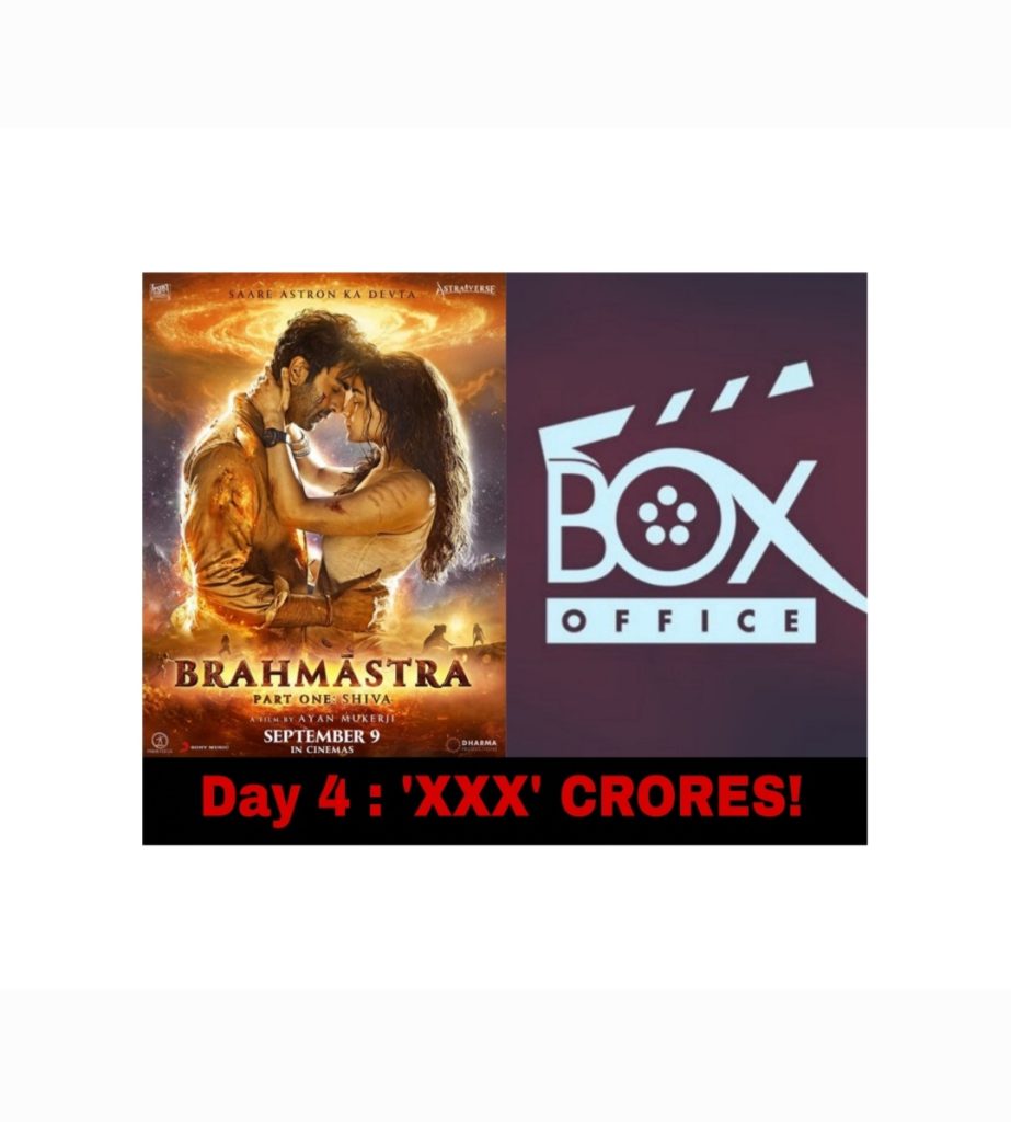 Brahmastra worldwide box office collection day 4
