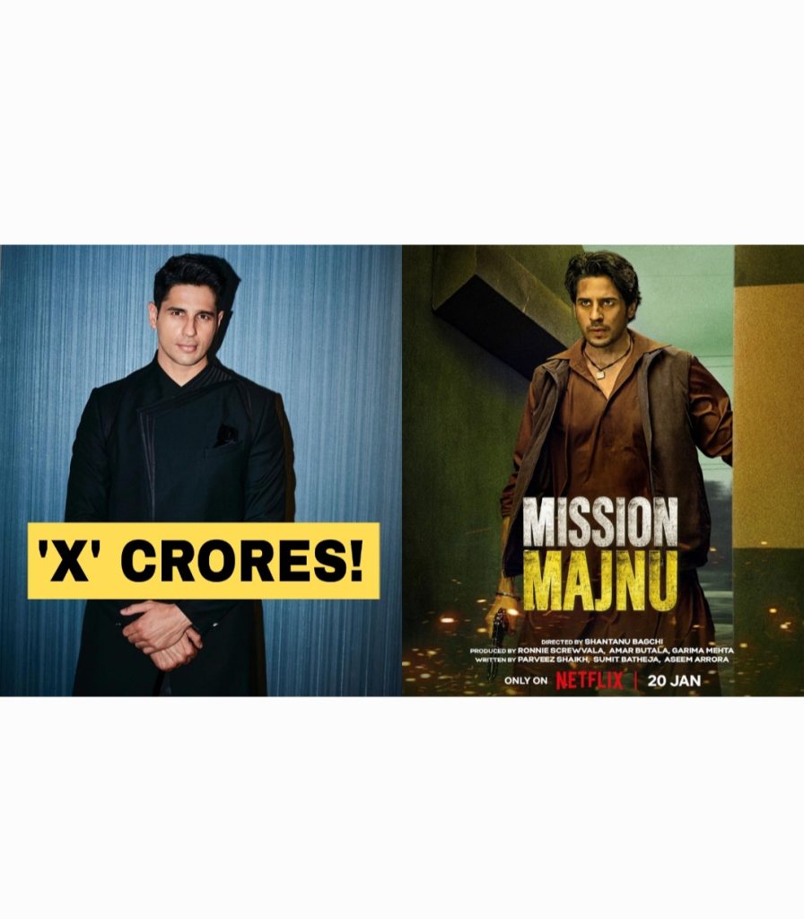Sidharth Malhotra Mission Majnu fee