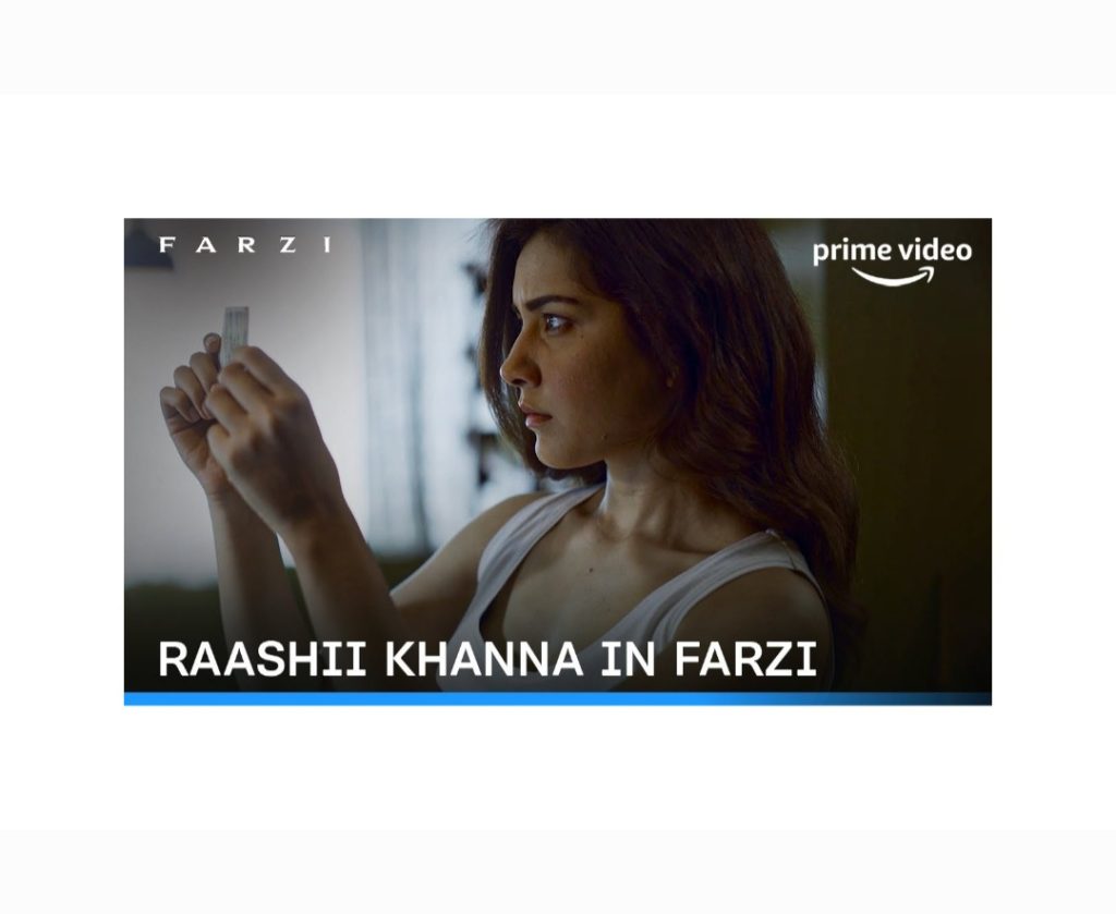 Raashii Khanna Farzi series character intro video