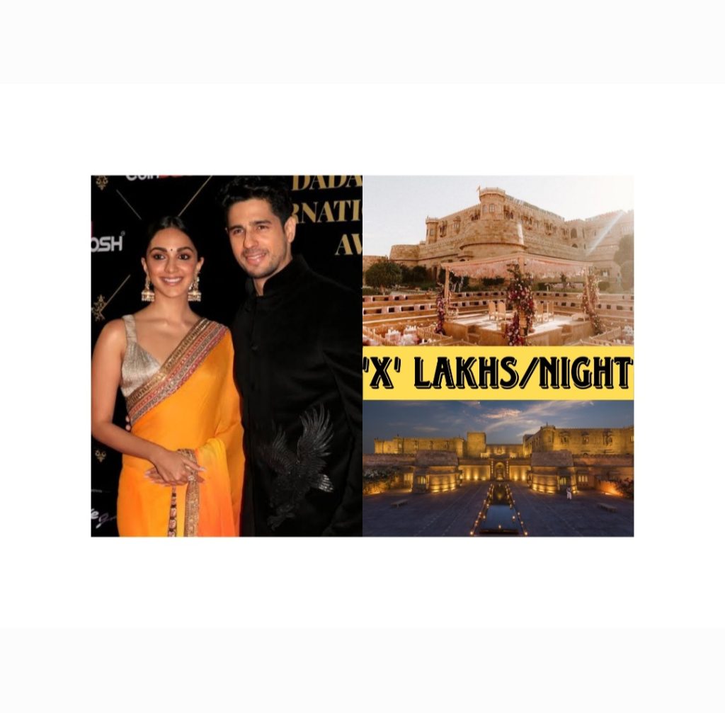 Sidharth Malhotra-Kiara Advani wedding venue cost