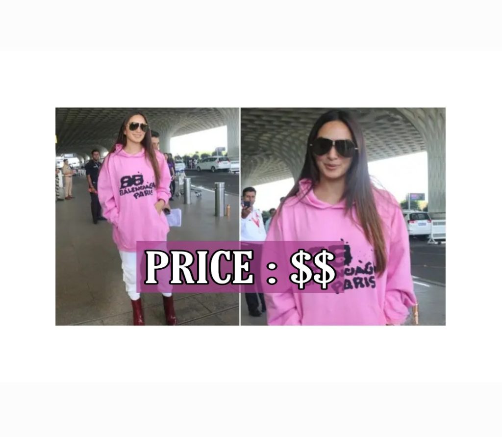 Kiara Advani pink Balenciaga hoodie