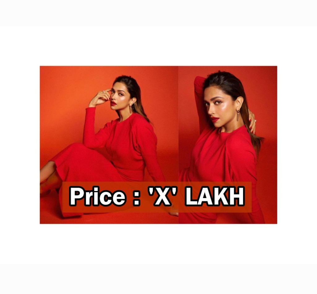 Deepika Padukone red midi dress price