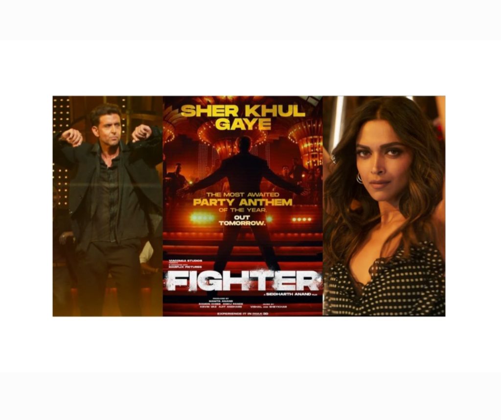 Fighter movie first song Sher Khul Gaye teaser