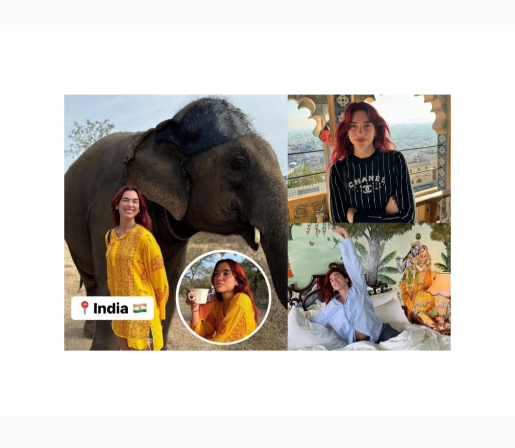Dua Lipa India vacation pics