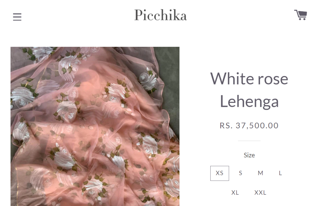 Pink Rose Lehenga By Picchika