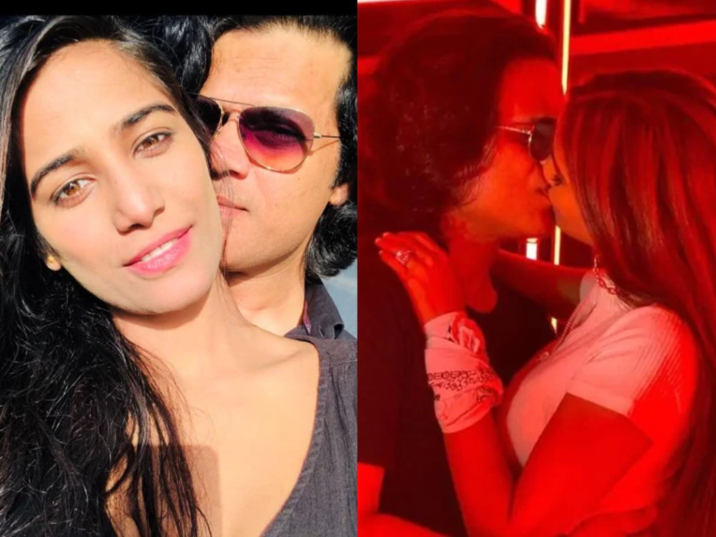Poonam Pandey with Sam Bombay