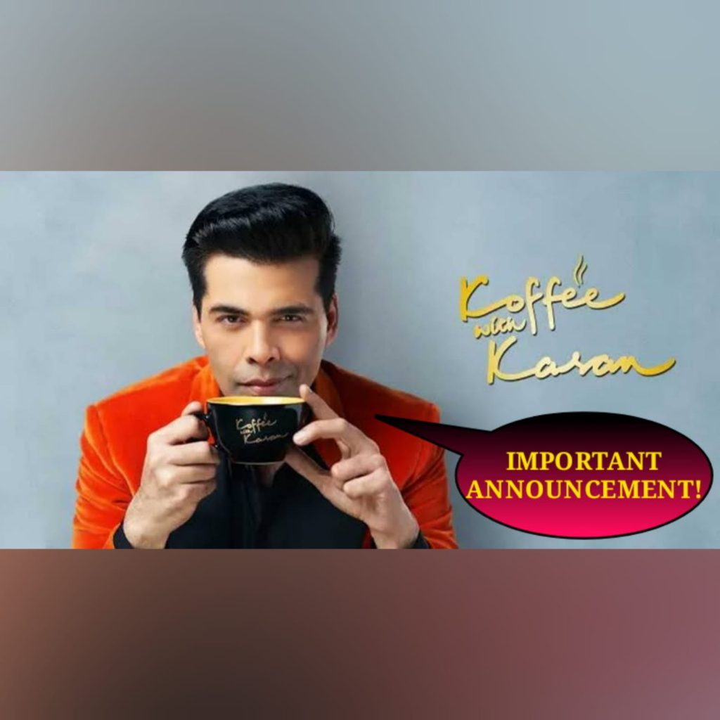 koffee with karan cancelled
