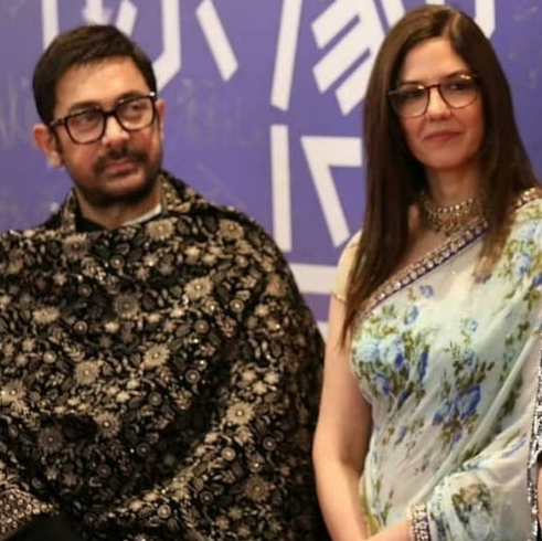 Aamir Khan with gf Gauri Spratt