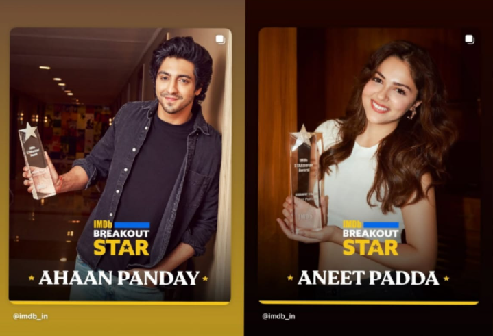 Celebs Who Received The Imdb Breakout Star Award; Ahaan Panday, Aneet Padda & More