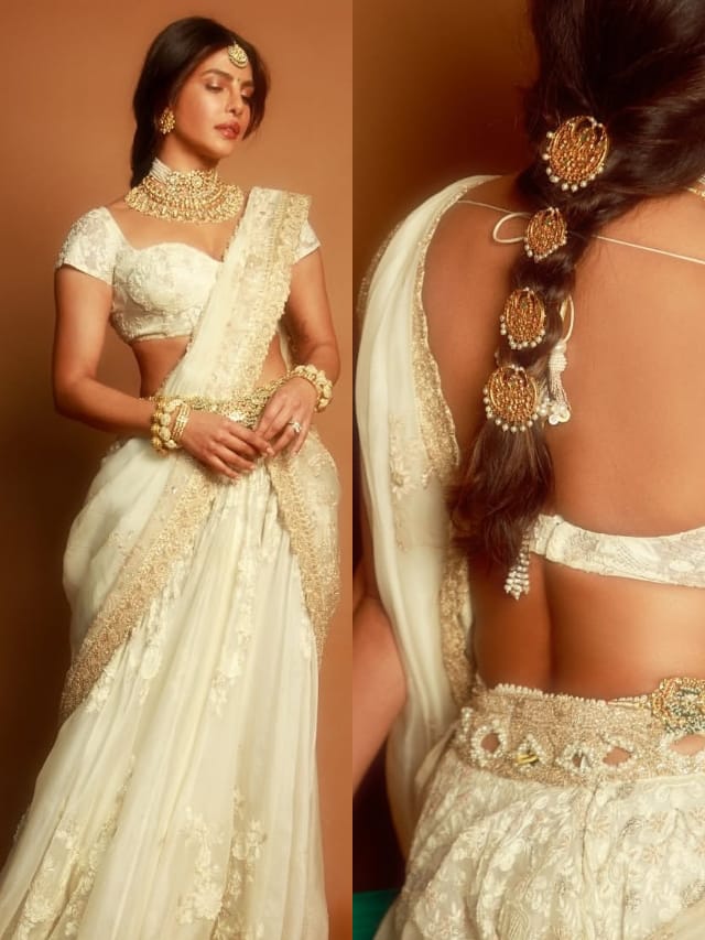 Priyanka Chopra Stuns At Varanasi Promotions In White