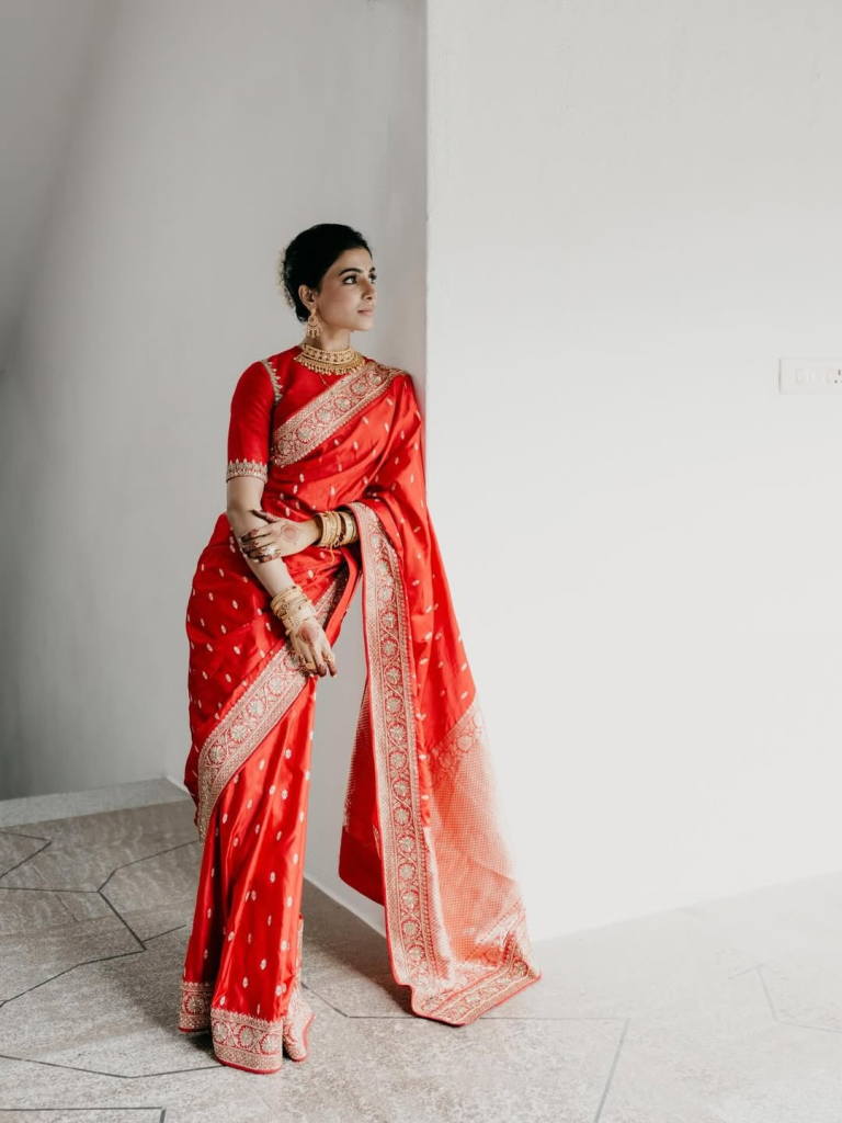 Samantha Ruth Prabhu weeding saree