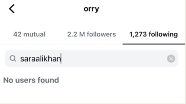 Orry unfollows Sara Ali Khan