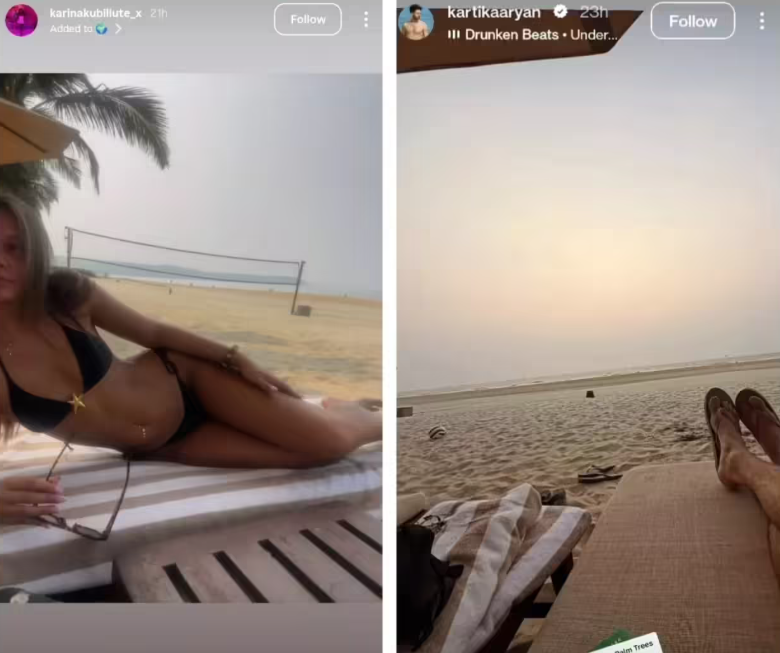 Kartik Aaryan and Karina Kubiliute dating rumours go viral - Instant Bollywood Kartik Aaryan and Karina Kubiliute dating rumours go viral