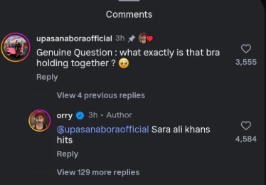 Orry takes a nasty dig at Sara Ali Khan