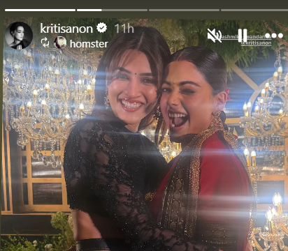 Kriti Sanon attends Rashmika's reception